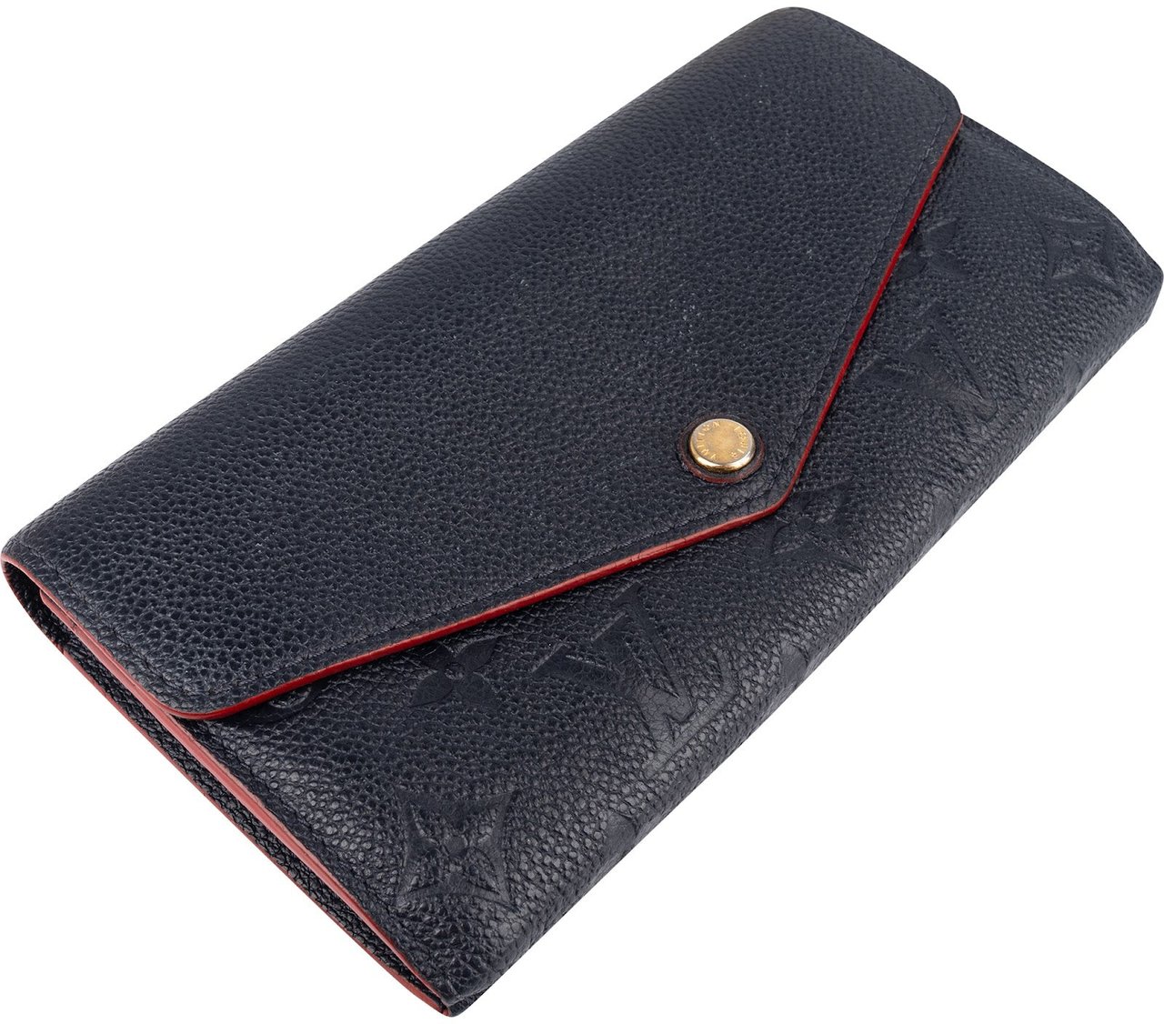 Louis Vuitton Louis Vuitton Monogram Empreinte Leather Sarah Wallet Navy