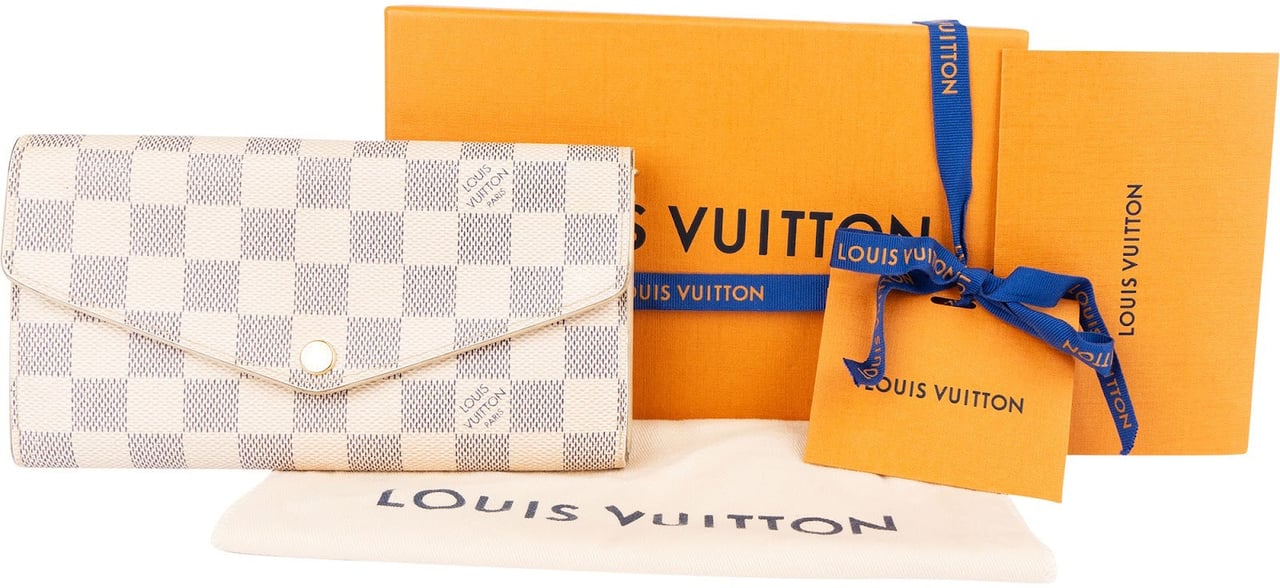 Louis Vuitton Louis Vuitton Monogram Damier Azur Canvas Sarah Wallet Divers