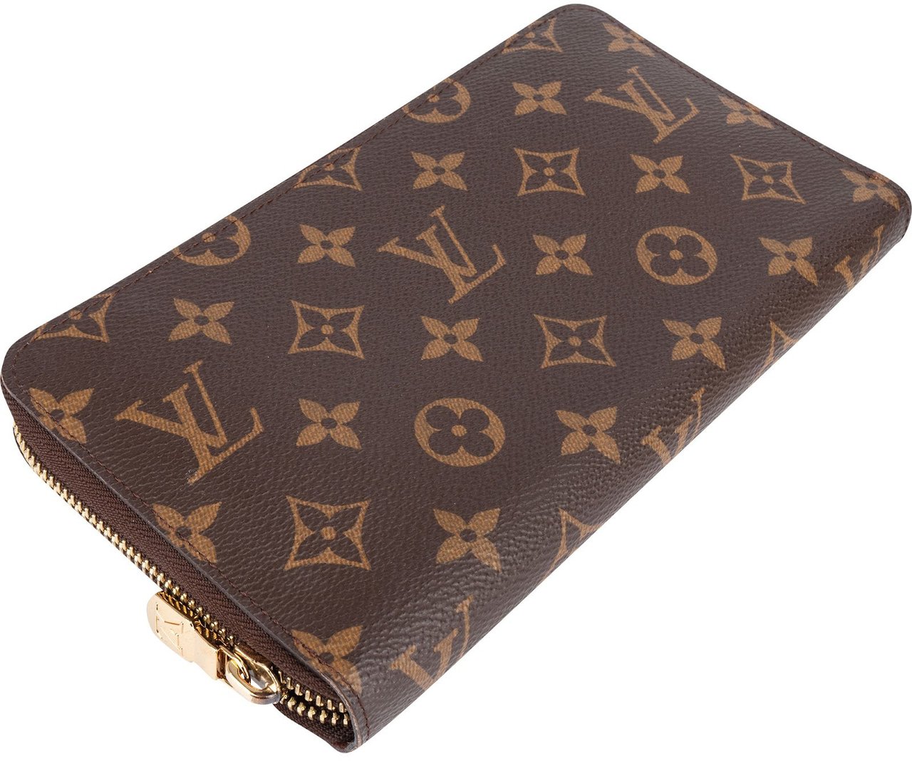 Louis Vuitton Louis Vuitton Monogram Canvas Zippy Organizer Wallet Bruin