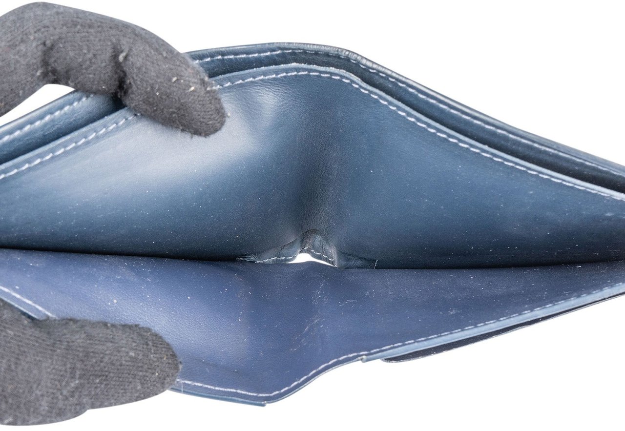 Louis Vuitton Louis Vuitton Monogram Shadow Comics Multiple Wallet Navy