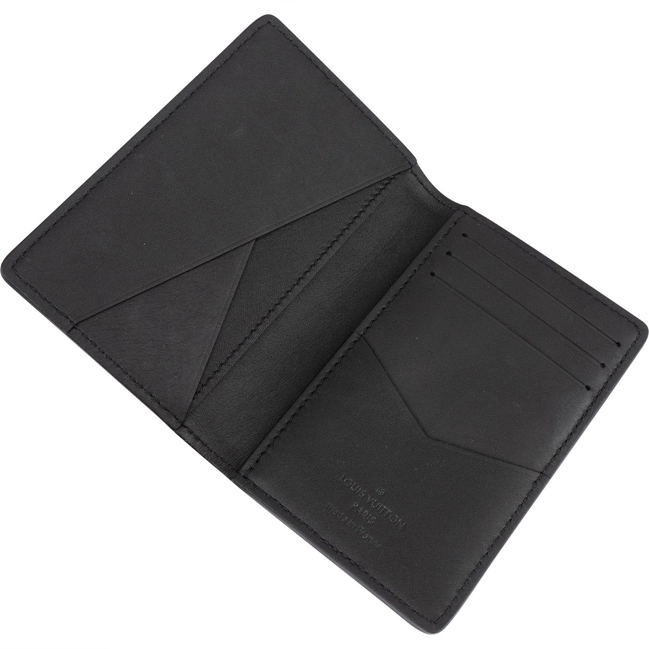 Louis Vuitton Louis Vuitton Taurillon Leather Pocket Cardholder M69979 Zwart
