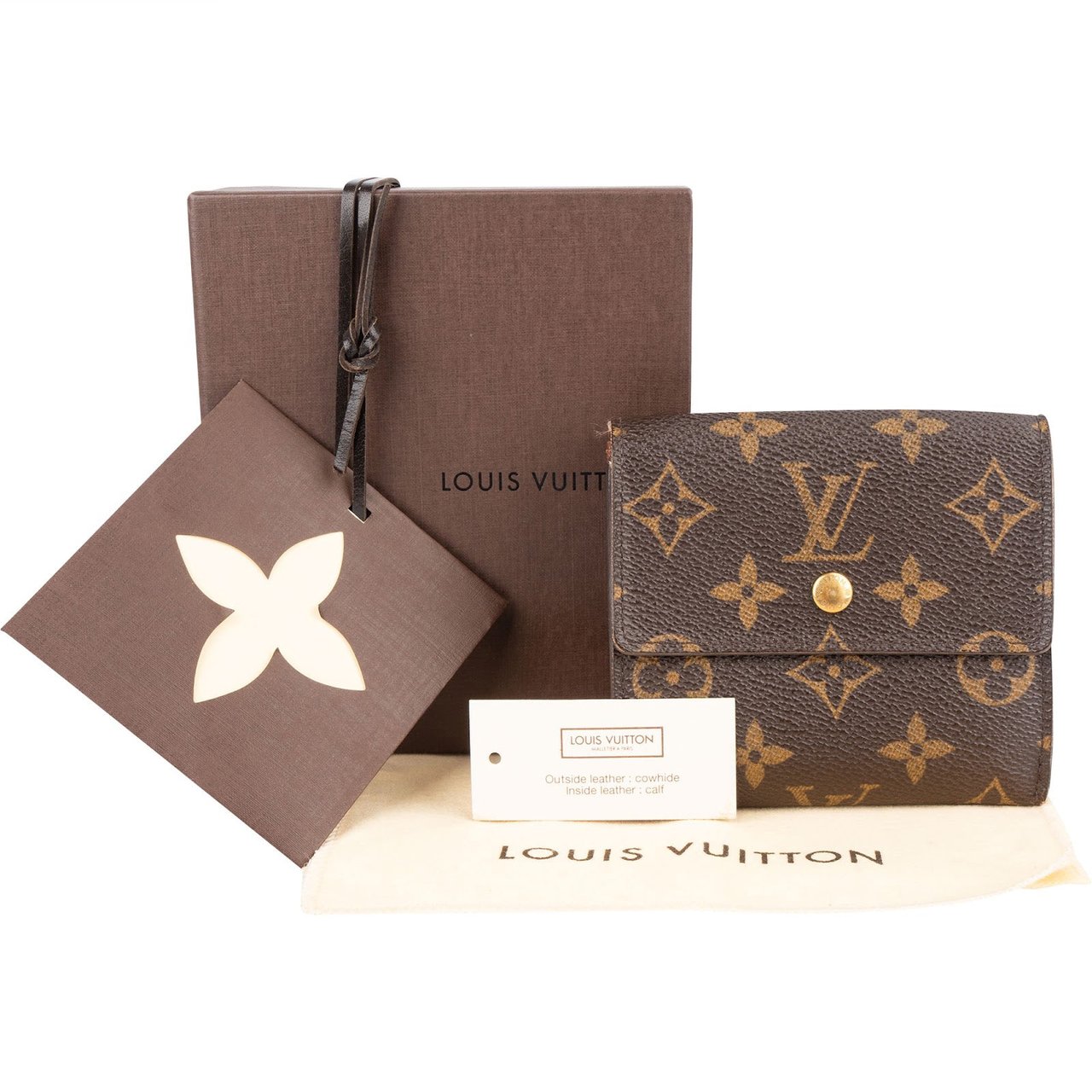 Louis Vuitton Louis Vuitton Monogram Canvas Elise Wallet Bruin