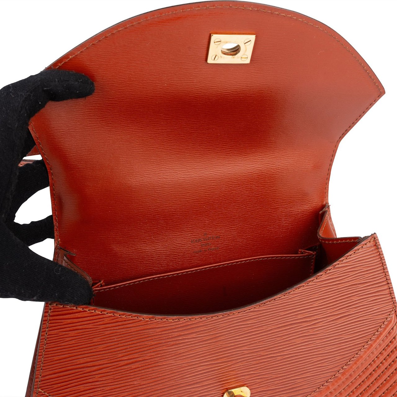 Louis Vuitton Louis Vuitton Cognac Epi Leather Tilsitt Shoulder Bag Bruin