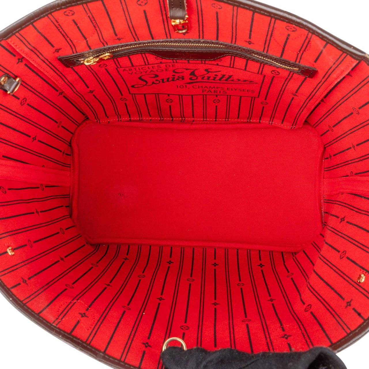 Louis Vuitton Louis Vuitton Monogram Damier Ebene Canvas Neverfull MM Shoulder Bag Bruin