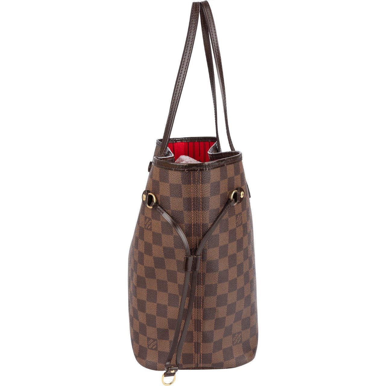 Louis Vuitton Louis Vuitton Monogram Damier Ebene Canvas Neverfull MM Shoulder Bag Bruin