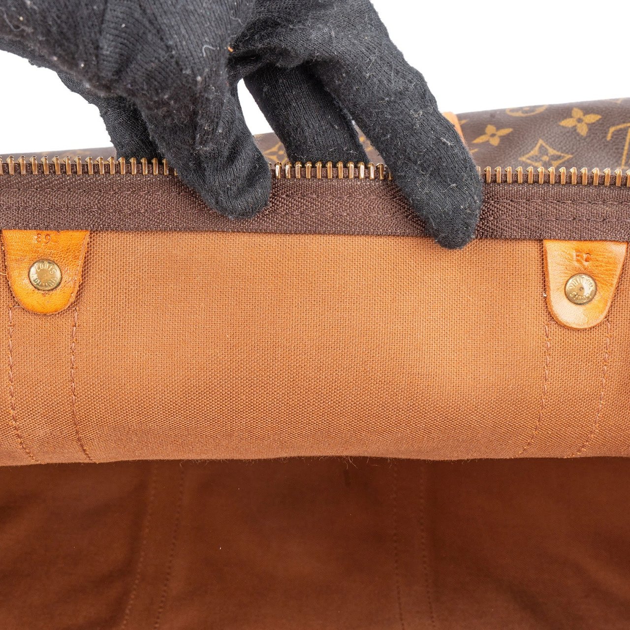 Louis Vuitton Louis Vuitton Monogram Canvas Keepall 60 Bandoulière Travel Bag Bruin