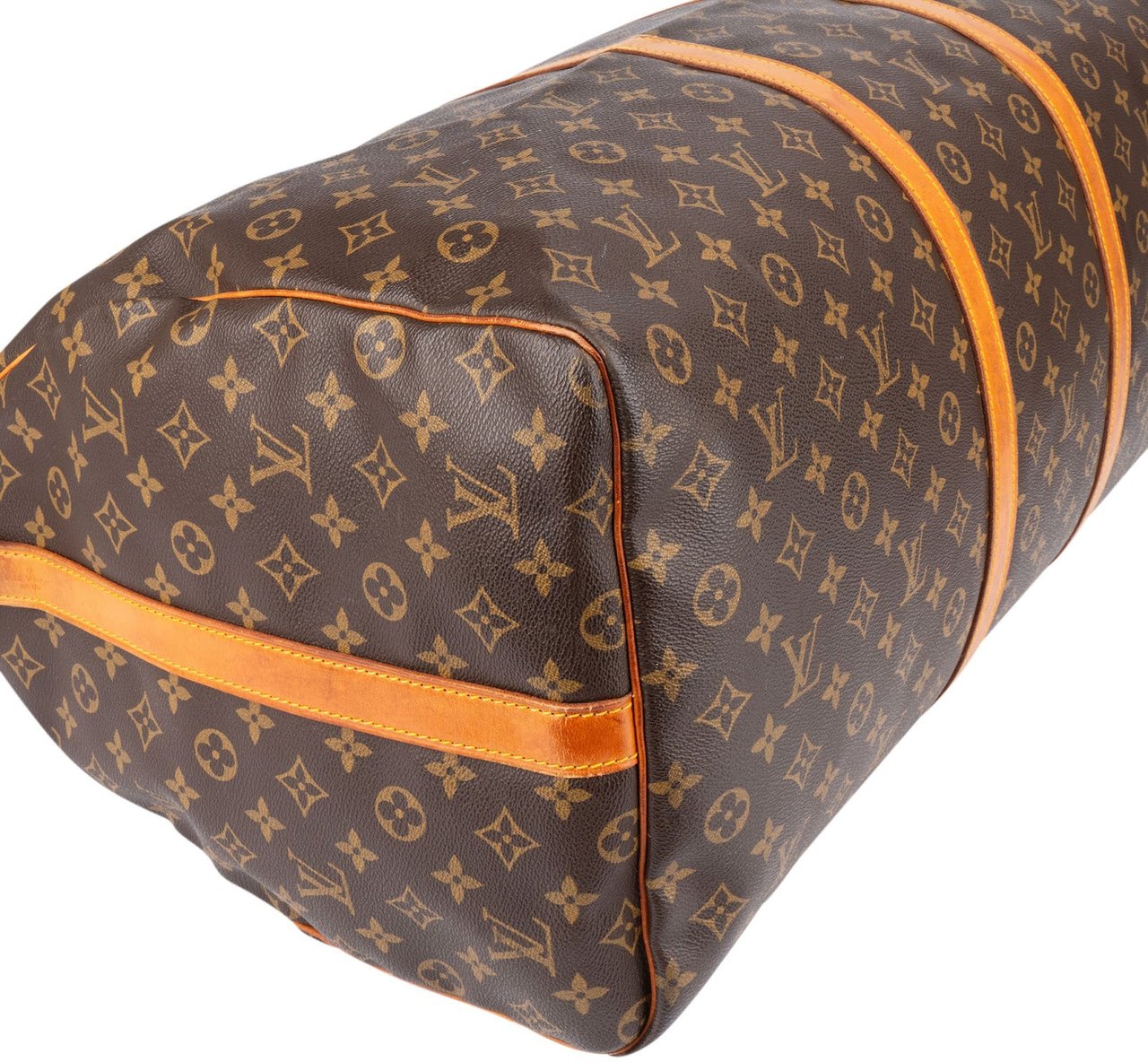 Louis Vuitton Louis Vuitton Monogram Canvas Keepall 60 Bandoulière Travel Bag Bruin