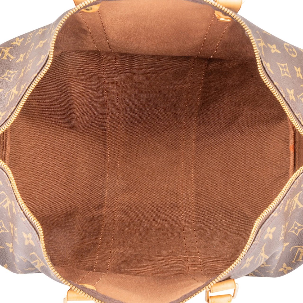 Louis Vuitton Louis Vuitton Monogram Canvas Keepall 50 Travel Bag Bruin