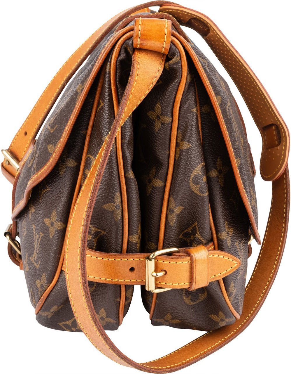 Louis Vuitton Louis Vuitton Monogram Canvas Saumur 30 Crossbody Bag Bruin