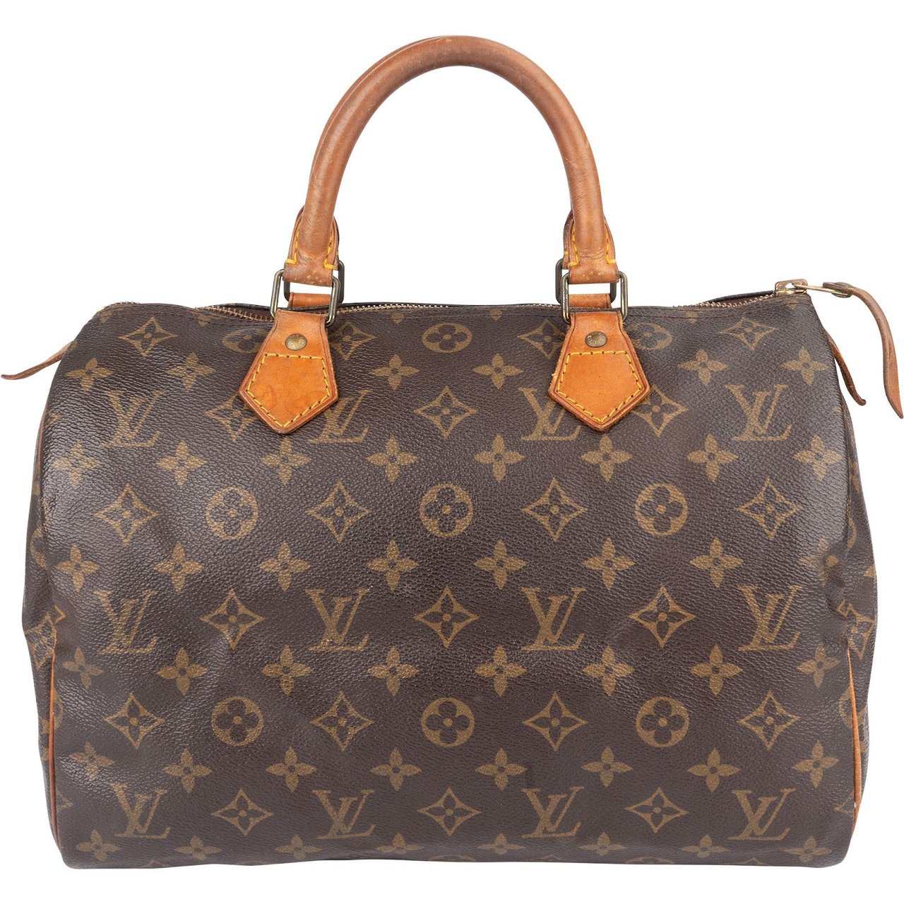 Louis Vuitton Louis Vuitton Monogram Canvas Speedy 30 Handbag Bruin