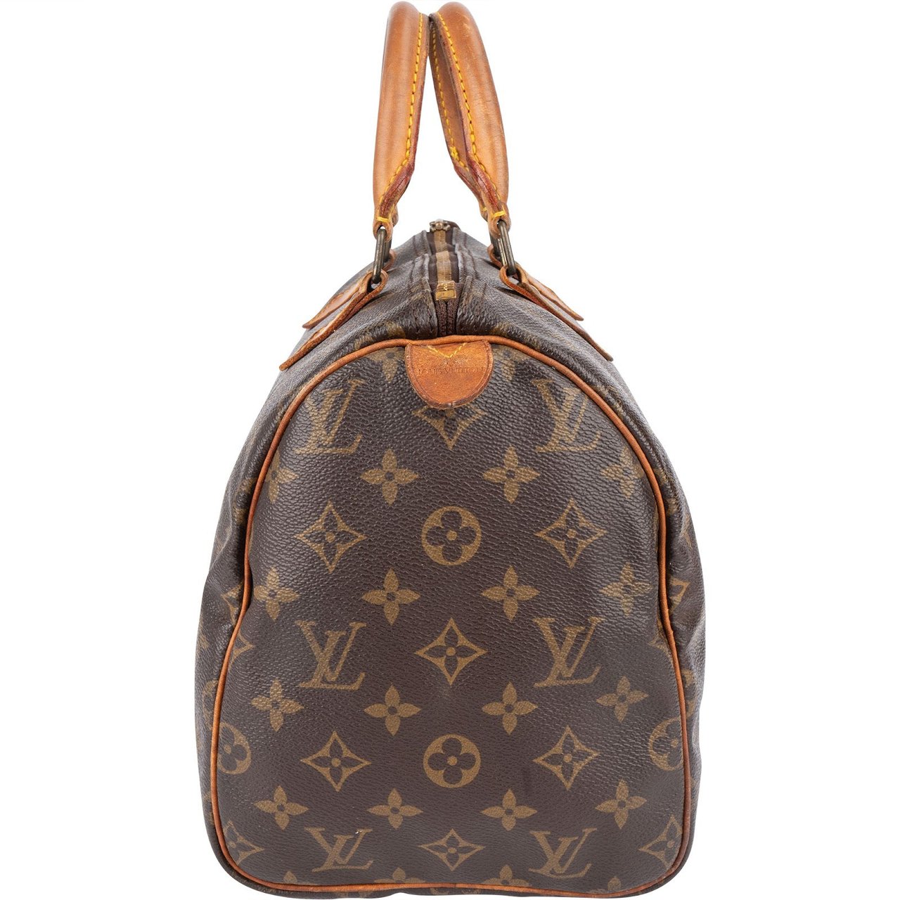 Louis Vuitton Louis Vuitton Monogram Canvas Speedy 30 Handbag Bruin