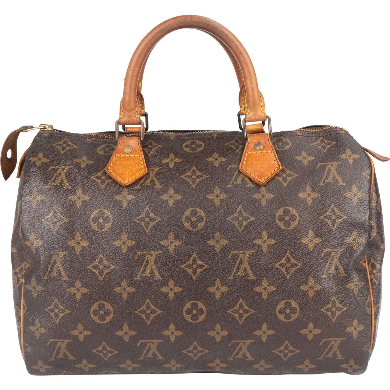 Louis Vuitton Louis Vuitton Monogram Canvas Speedy 30 Handbag Bruin