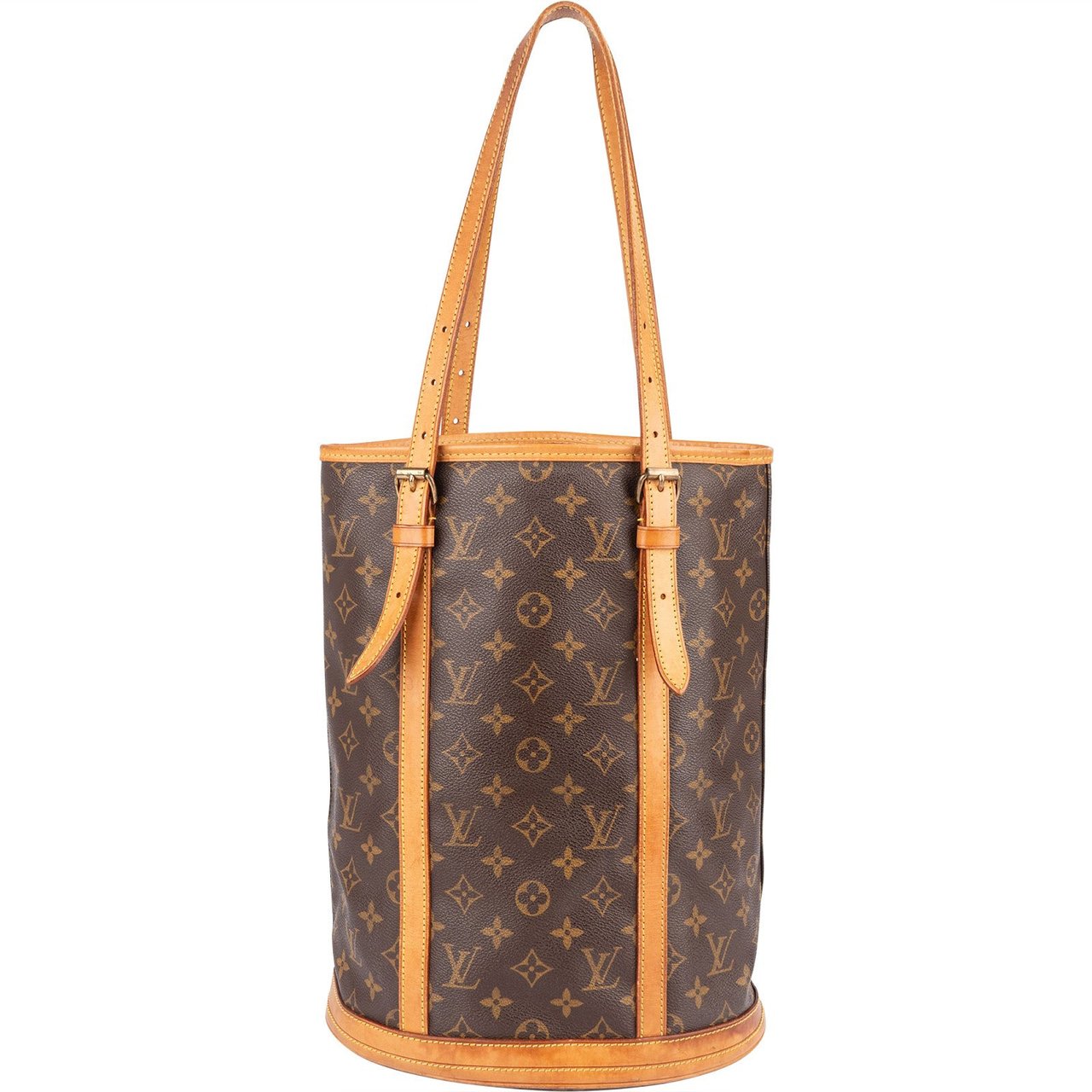 Louis Vuitton Louis Vuitton Monogram Canvas Bucket GM Shoulder Bag Bruin