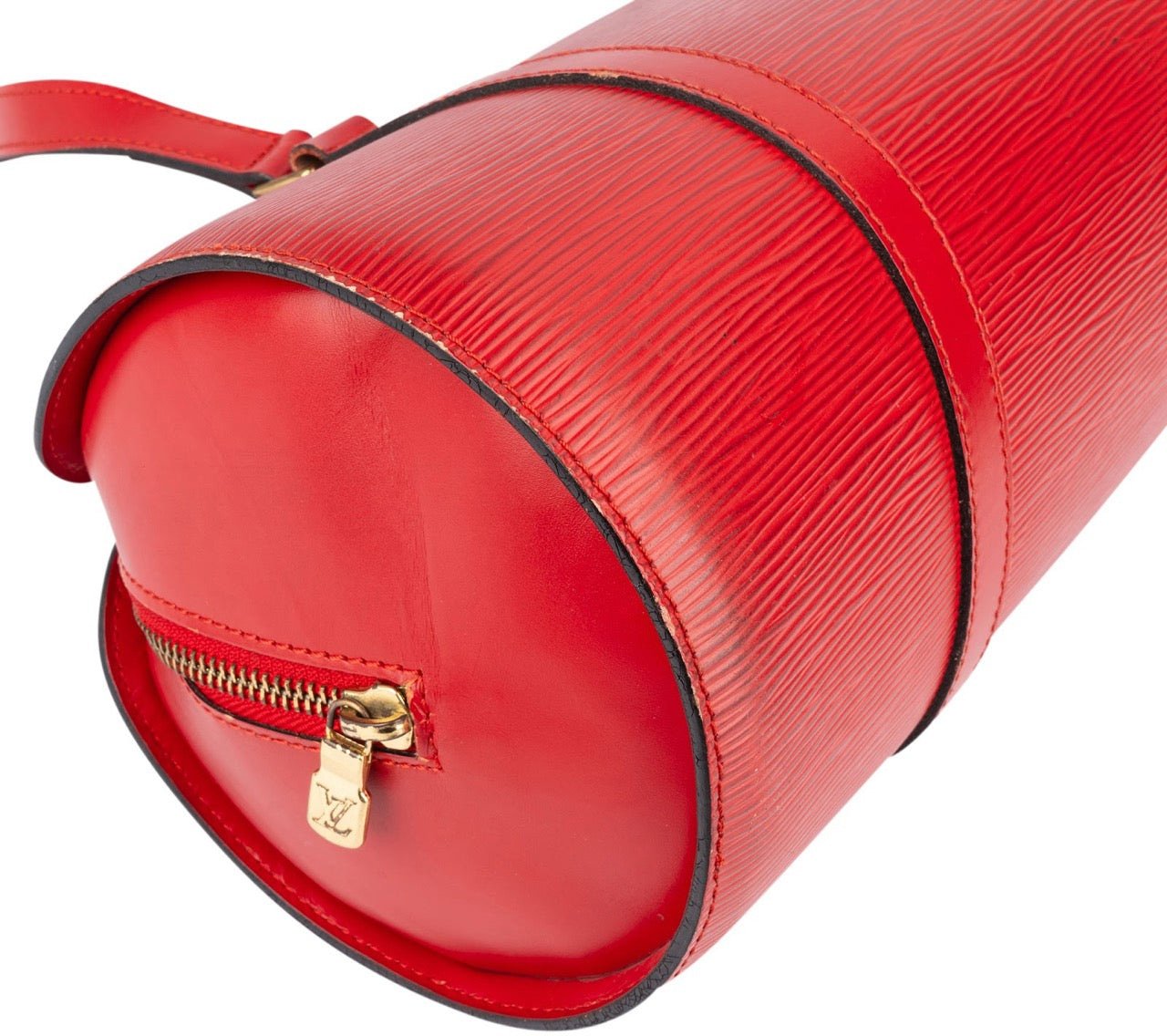 Louis Vuitton Louis Vuitton Red Epi Leather Soufflot Handbag Rood