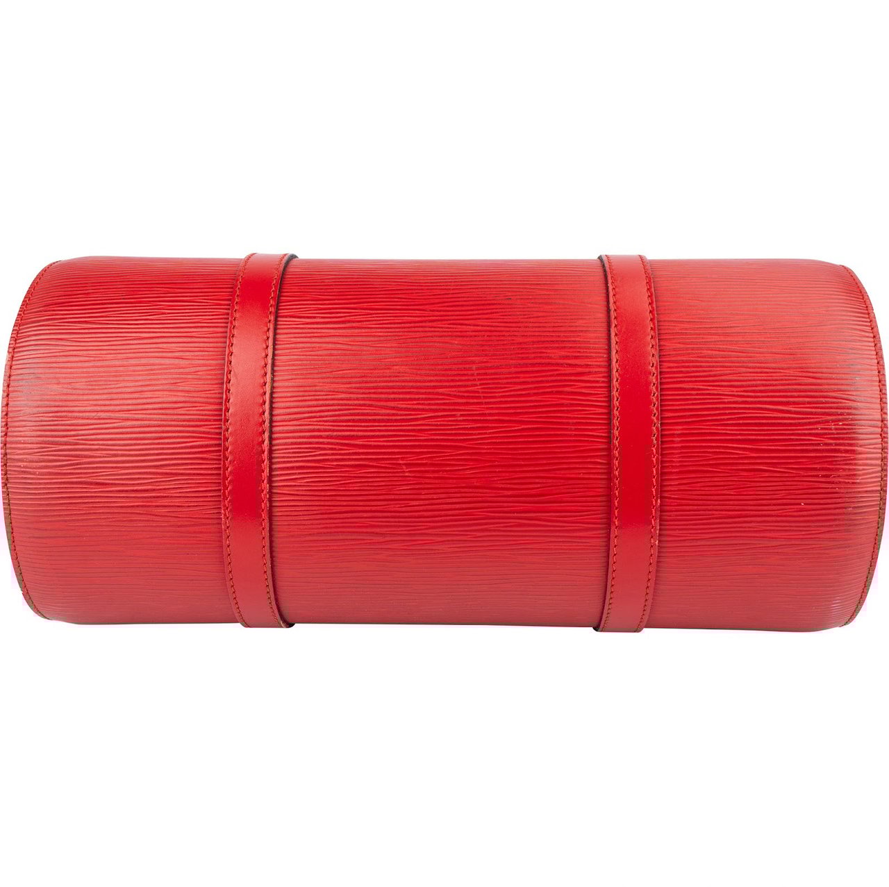 Louis Vuitton Louis Vuitton Red Epi Leather Soufflot Handbag Rood