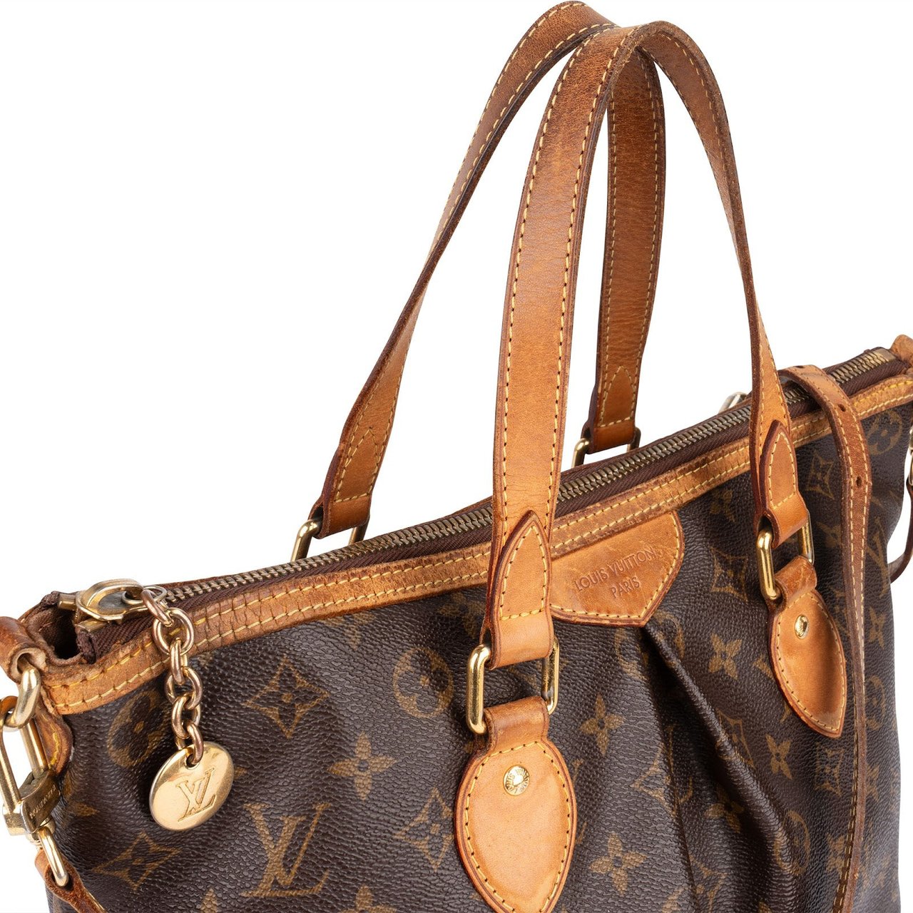 Louis Vuitton Louis Vuitton Monogram Canvas Palermo PM Handbag Bruin