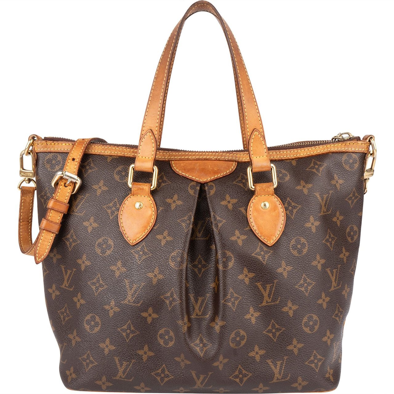 Louis Vuitton Louis Vuitton Monogram Canvas Palermo PM Handbag Bruin