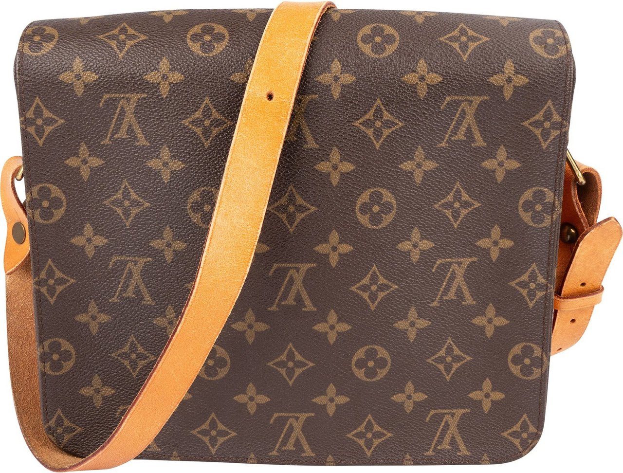 Louis Vuitton Louis Vuitton Monogram Canvas Cartouchiere GM Crossbody Bag Bruin