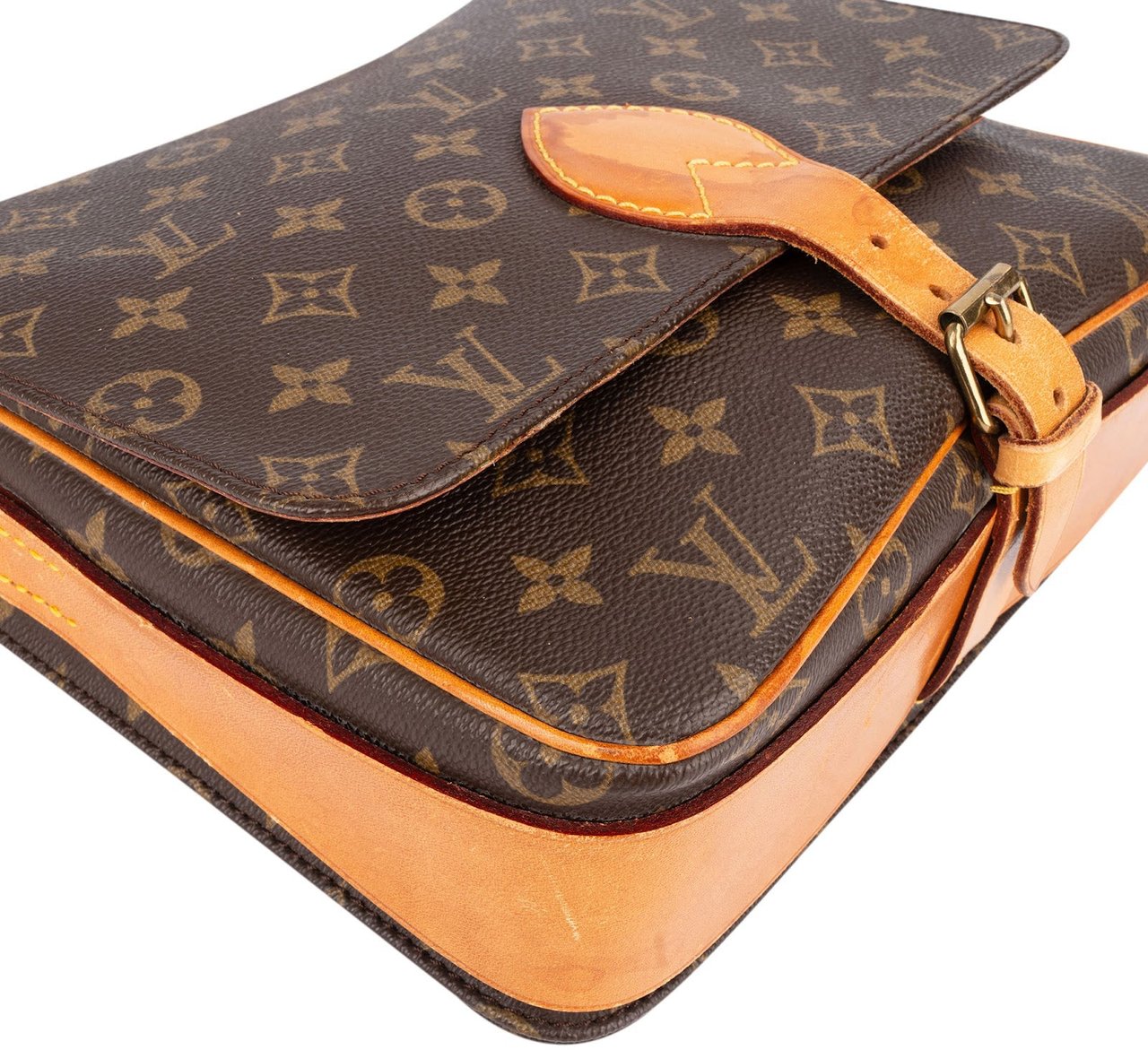 Louis Vuitton Louis Vuitton Monogram Canvas Cartouchiere GM Crossbody Bag Bruin
