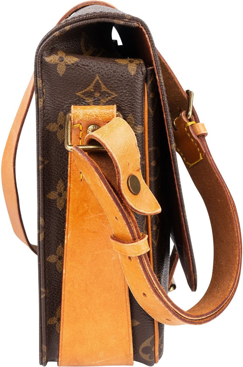 Louis Vuitton Louis Vuitton Monogram Canvas Cartouchiere GM Crossbody Bag Bruin