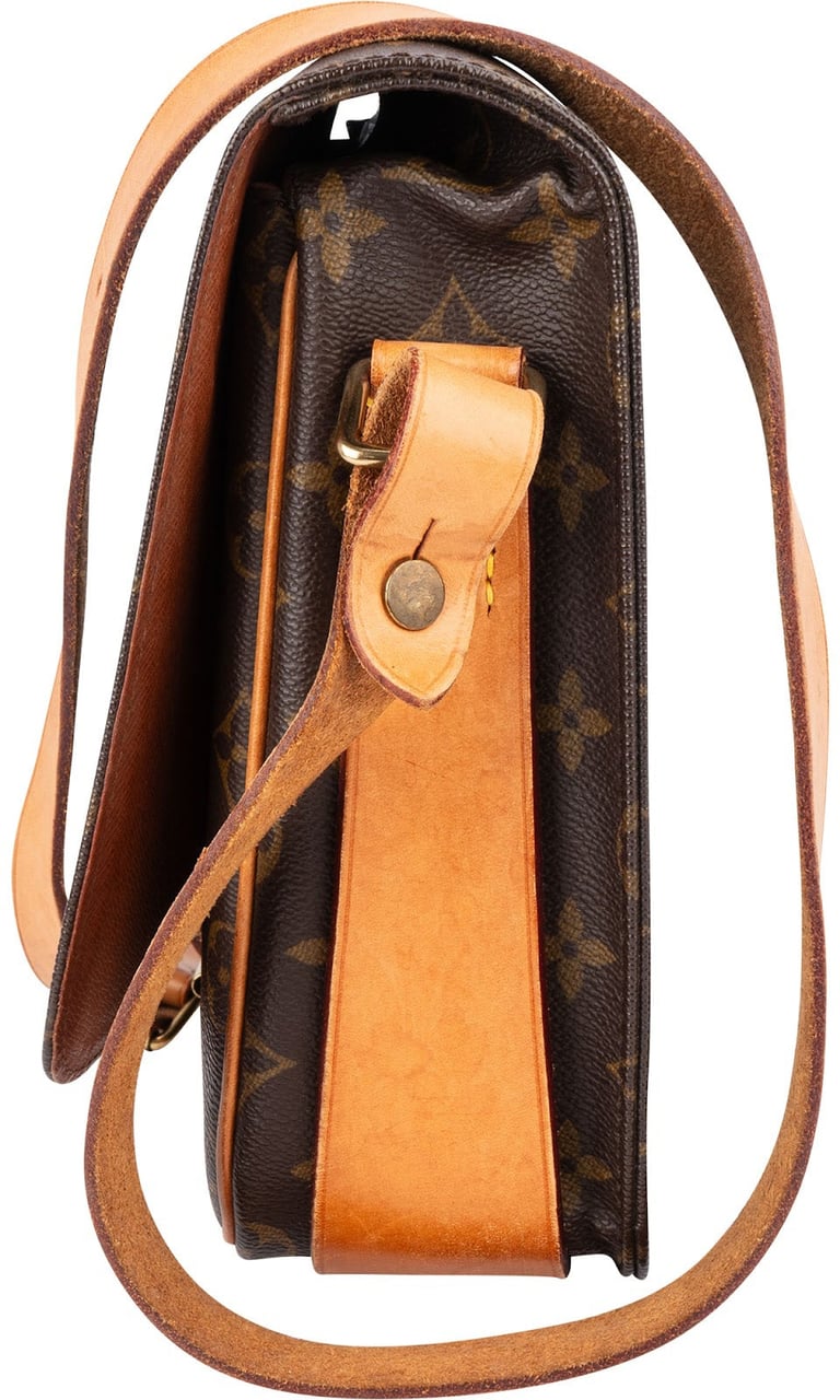 Louis Vuitton Louis Vuitton Monogram Canvas Cartouchiere GM Crossbody Bag Bruin