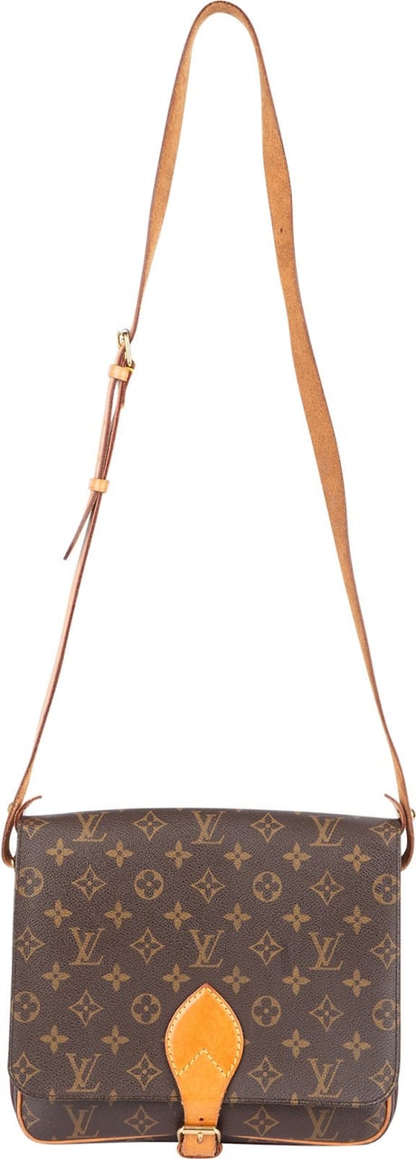 Louis Vuitton Louis Vuitton Monogram Canvas Cartouchiere GM Crossbody Bag Bruin