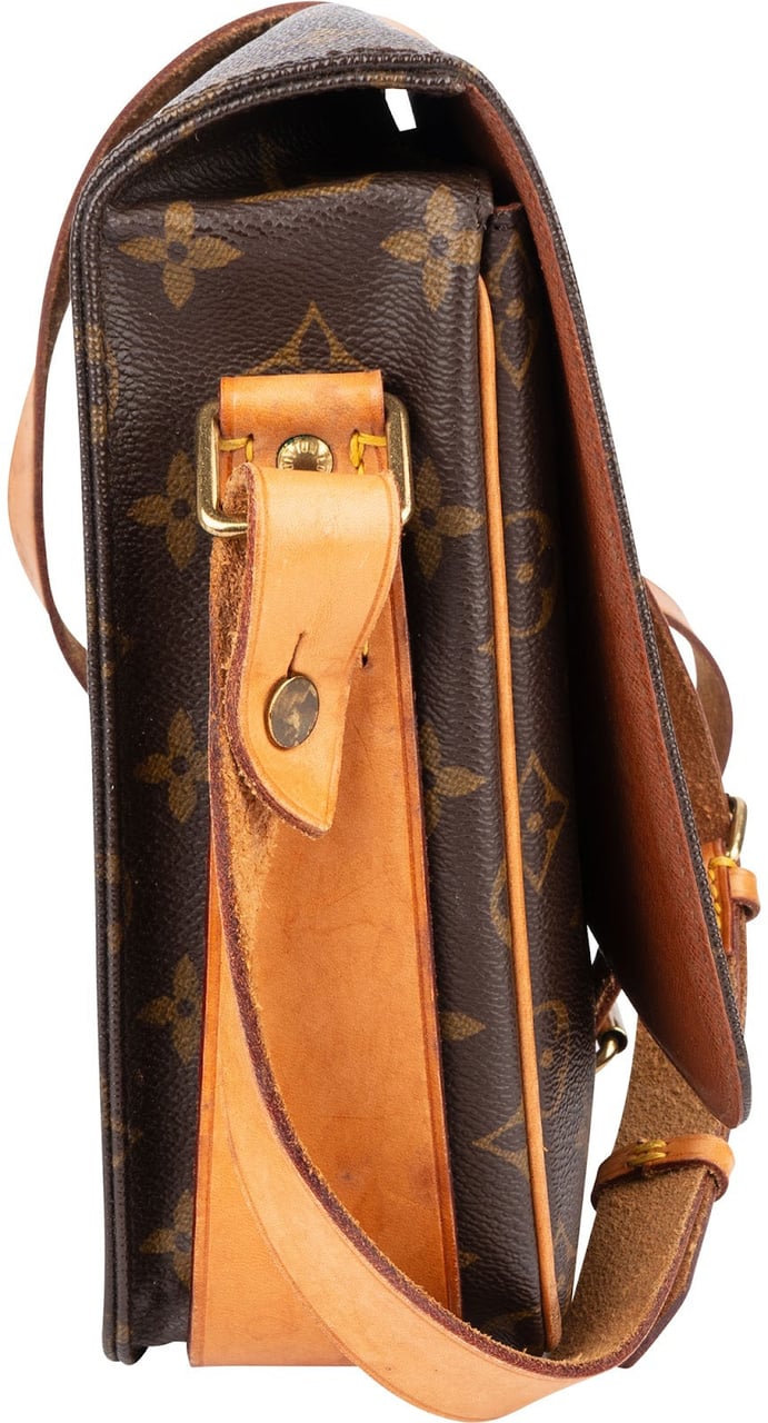 Louis Vuitton Louis Vuitton Monogram Canvas Cartouchiere GM Crossbody Bag Bruin