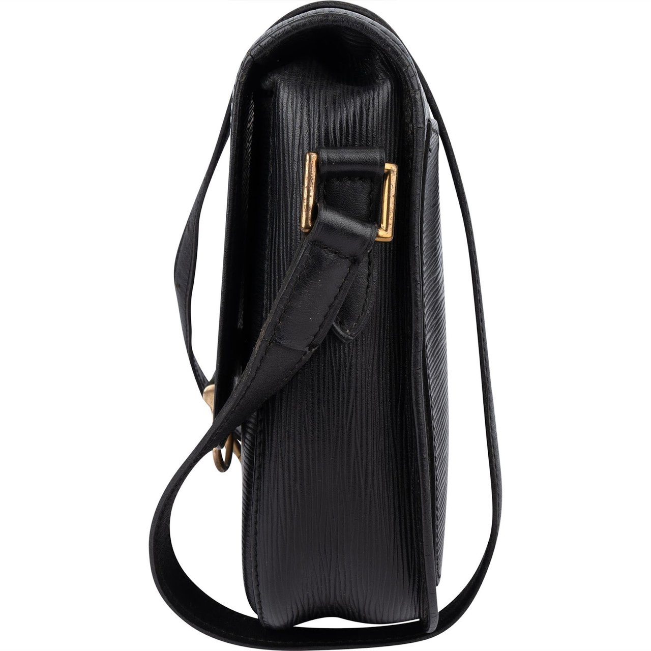 Louis Vuitton Louis Vuitton Noir Epi Leather Saint Cloud GM Crossbody Bag Zwart