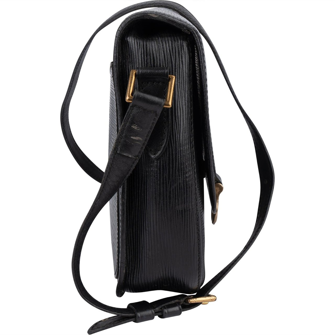 Louis Vuitton Louis Vuitton Noir Epi Leather Saint Cloud GM Crossbody Bag Zwart