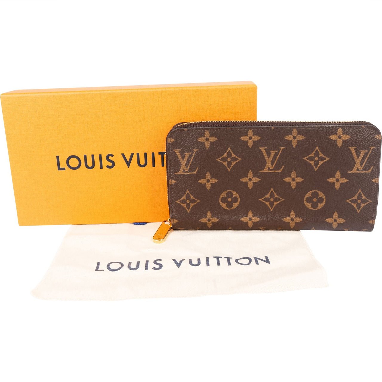 Louis Vuitton Louis Vuitton Monogram Canvas Zippy Wallet Bruin