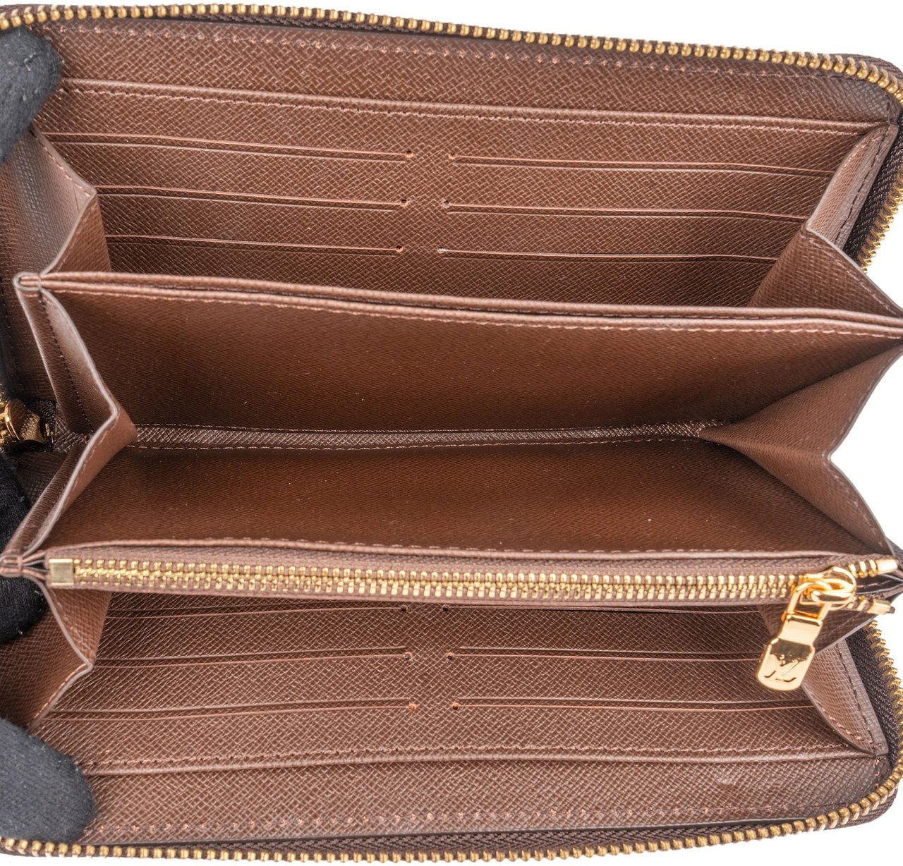 Louis Vuitton Louis Vuitton Monogram Damier Ebene Zippy Wallet Bruin