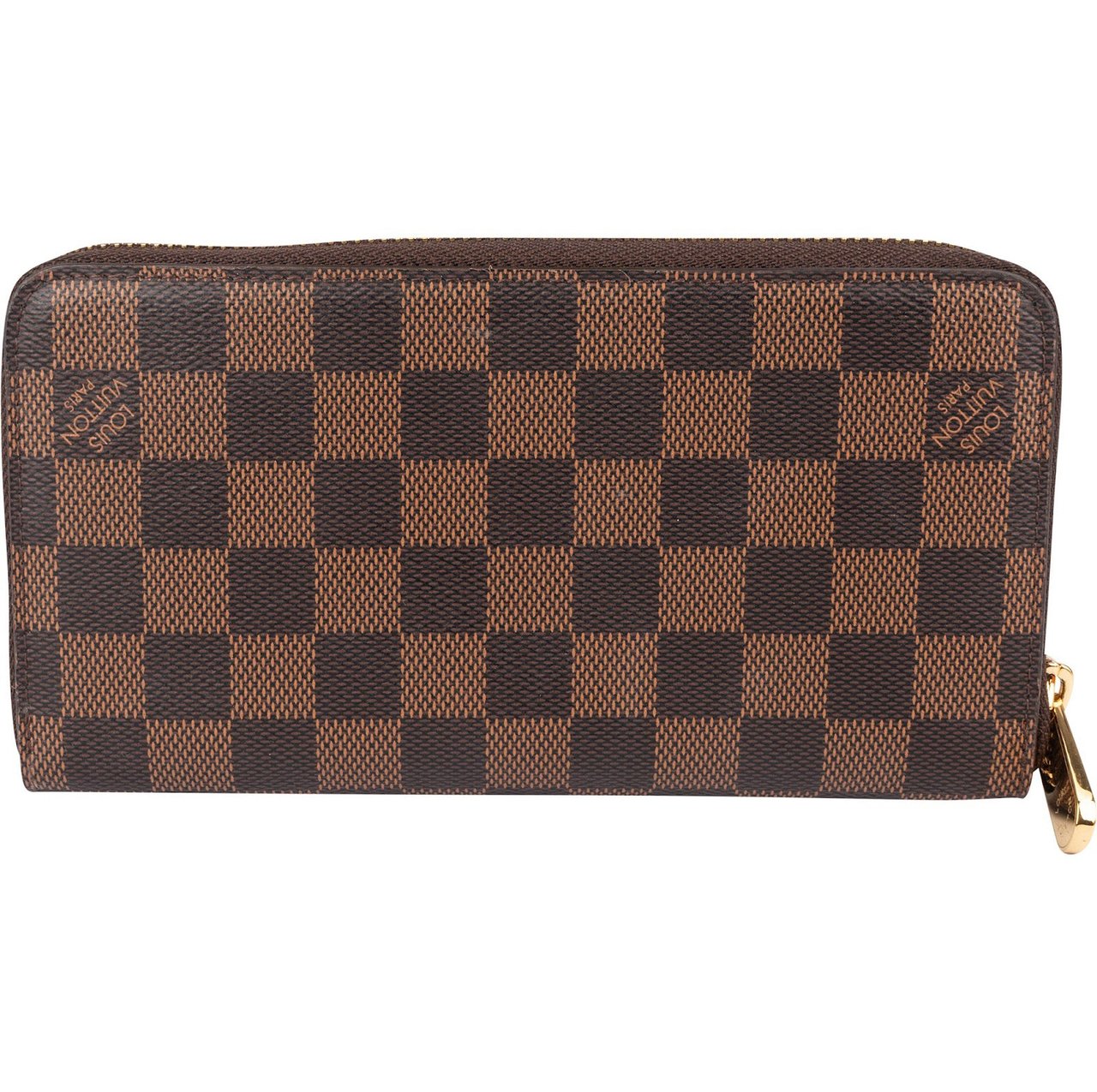 Louis Vuitton Louis Vuitton Monogram Damier Ebene Zippy Wallet Bruin