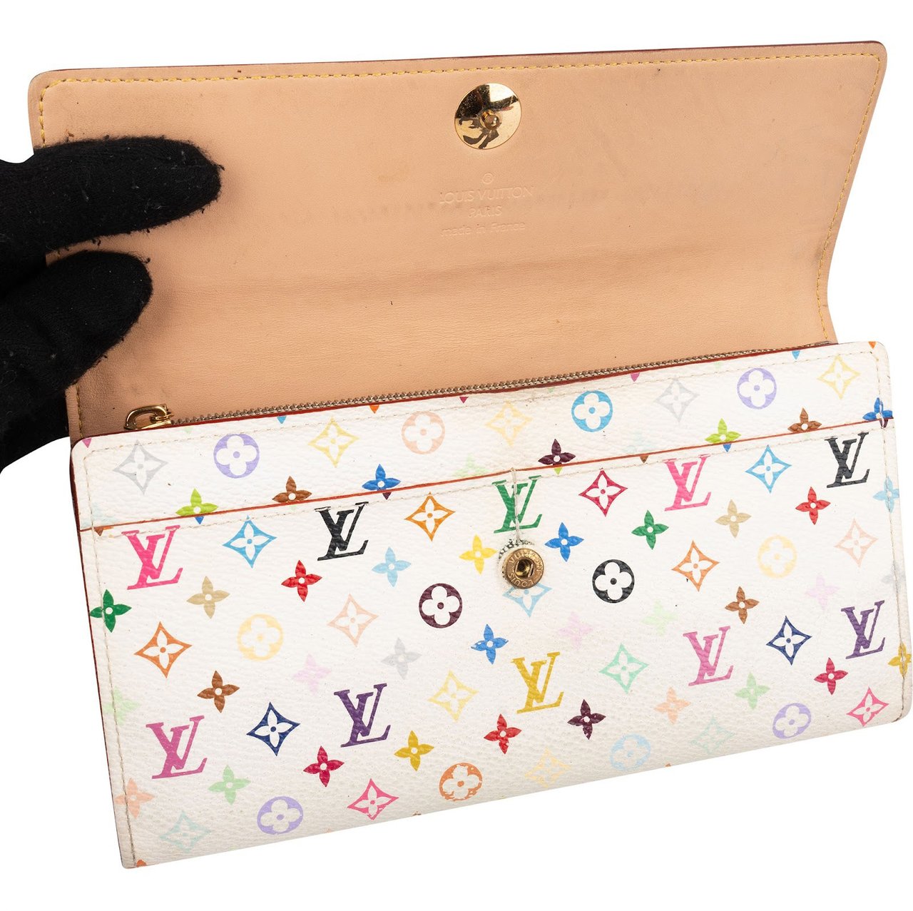 Louis Vuitton Louis Vuitton Canvas Monogram Murakami Multicolor Sarah Wallet Wit