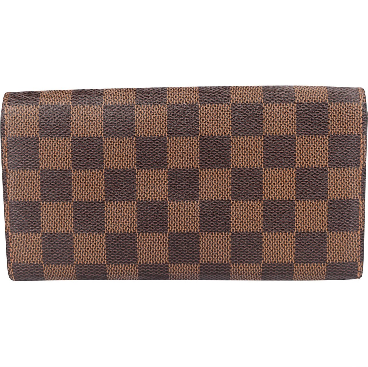 Louis Vuitton Louis Vuitton Monogram Damier Ebene Sarah Wallet Bruin
