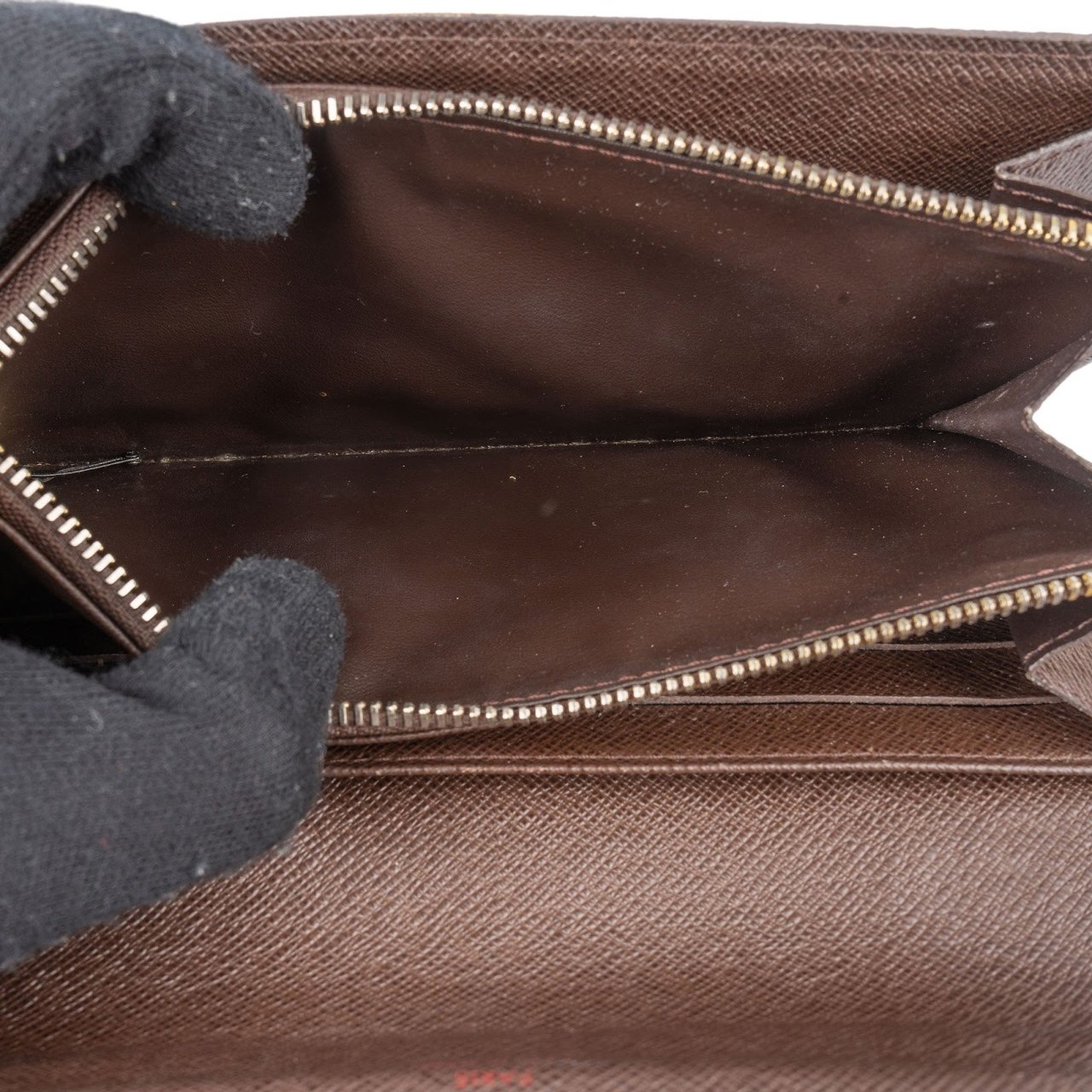 Louis Vuitton Louis Vuitton Monogram Damier Ebene Sarah Wallet Bruin