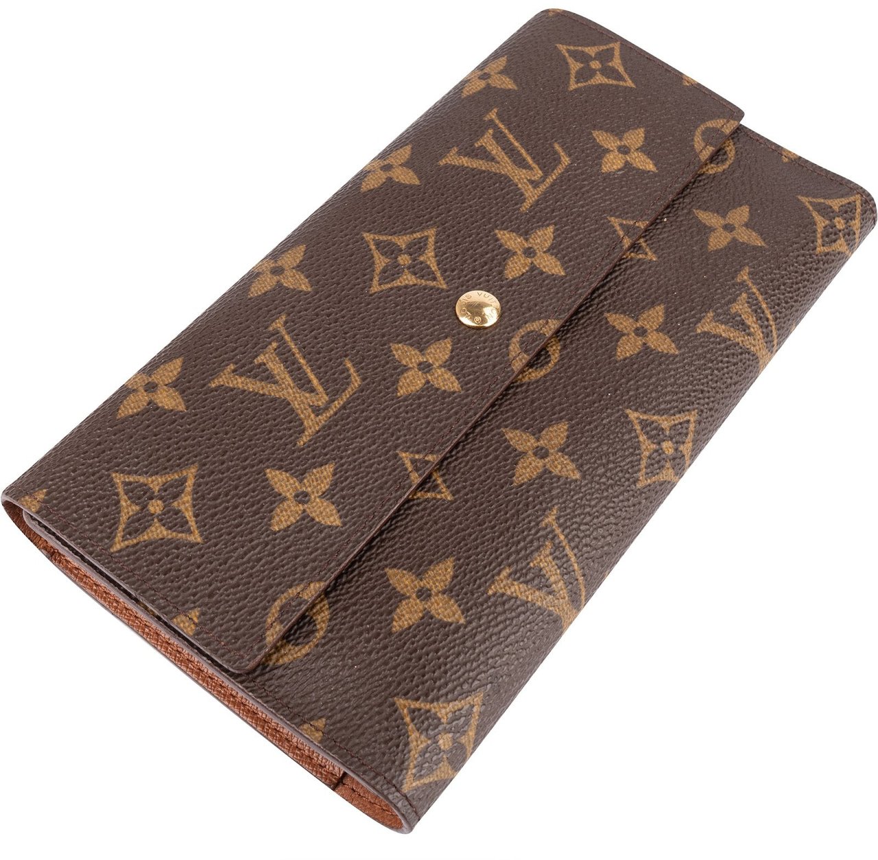 Louis Vuitton Louis Vuitton Monogram Canvas Sarah Wallet Bruin