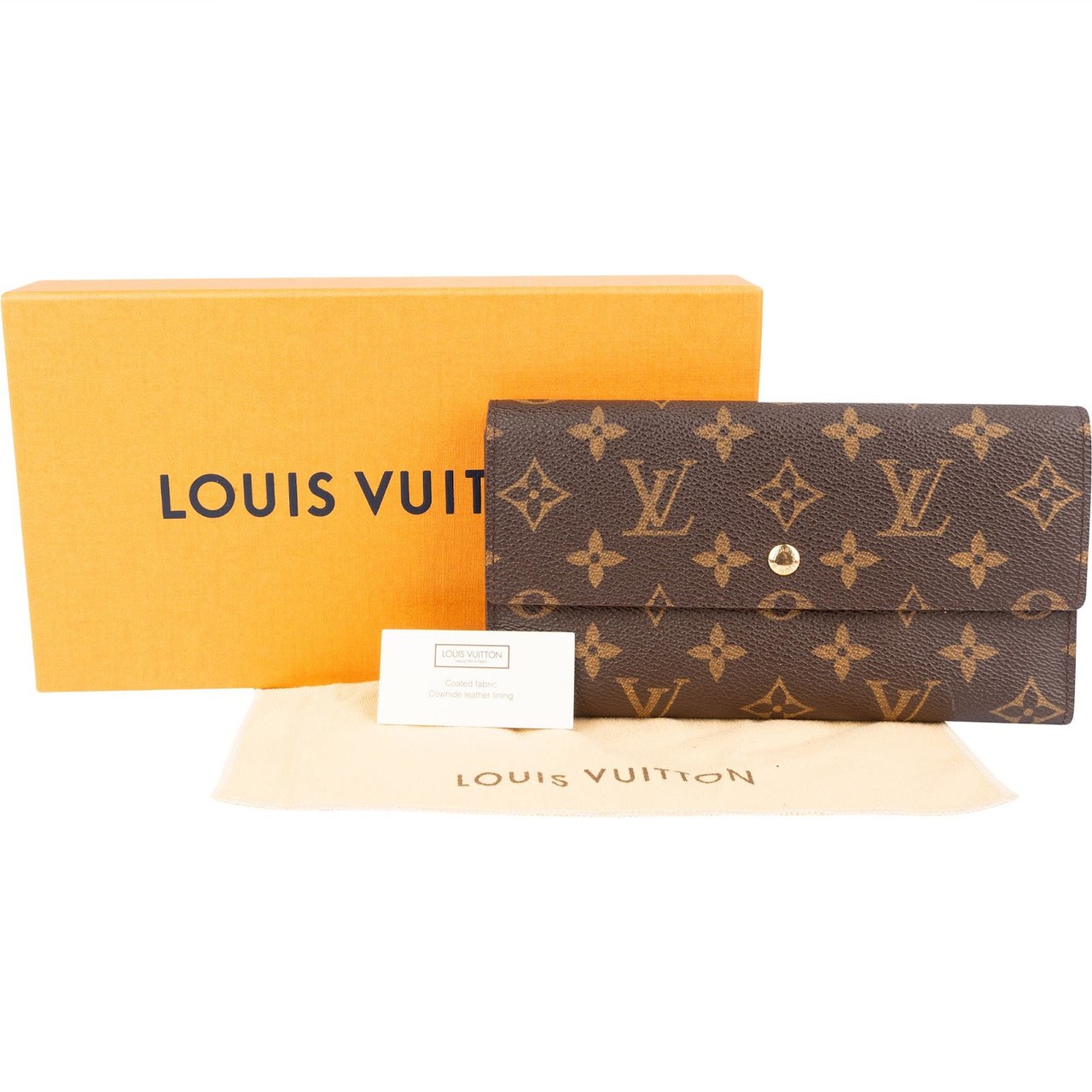 Louis Vuitton Louis Vuitton Monogram Canvas Sarah Wallet Bruin