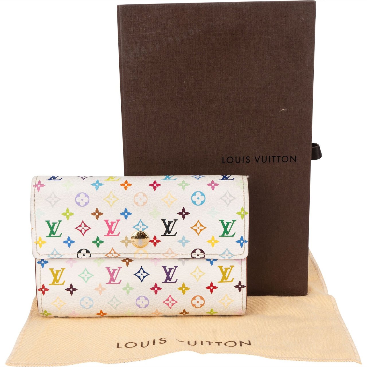 Louis Vuitton Louis Vuitton Monogram Murakami Multicolor Alexandra Wallet Wit