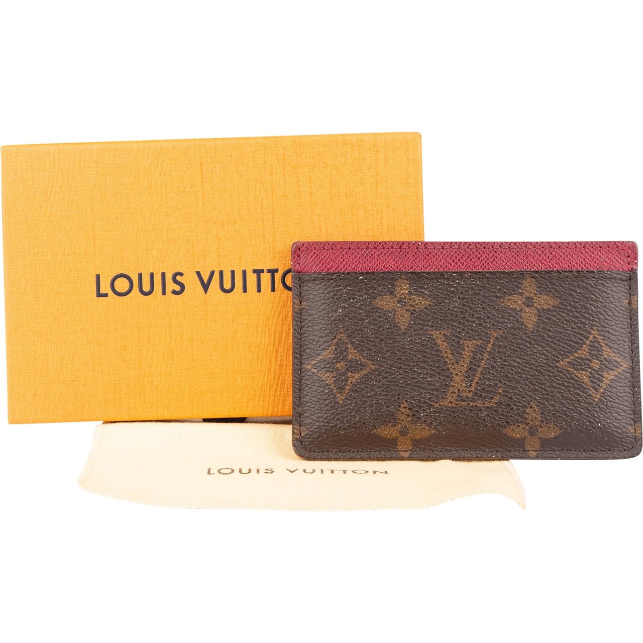 Louis Vuitton Louis Vuitton Monogram Canvas Card Holder Fuchsia M60703 Bruin