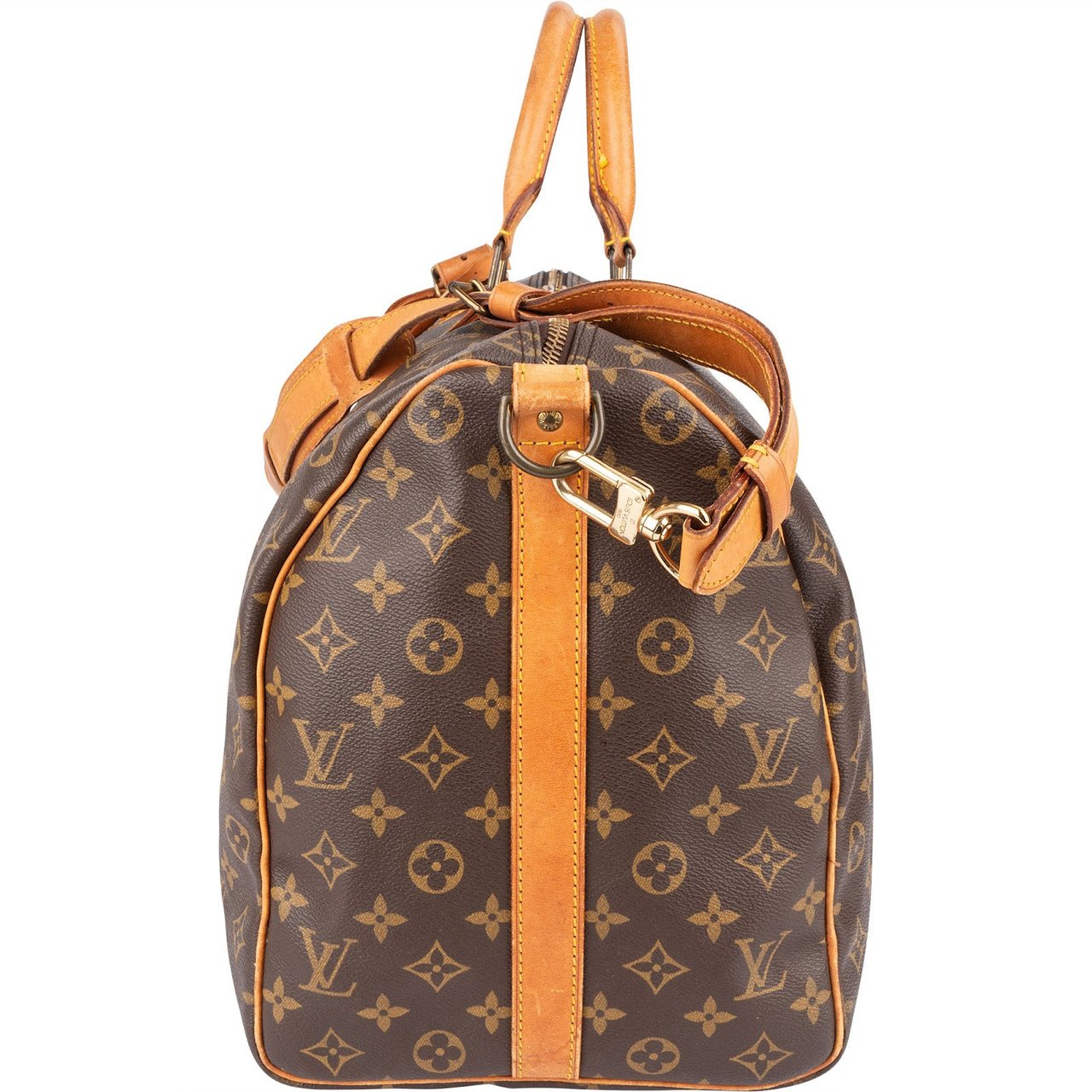 Louis Vuitton Louis Vuitton Monogram Canvas Keepall 50 Bandoulière Travel Bag Bruin