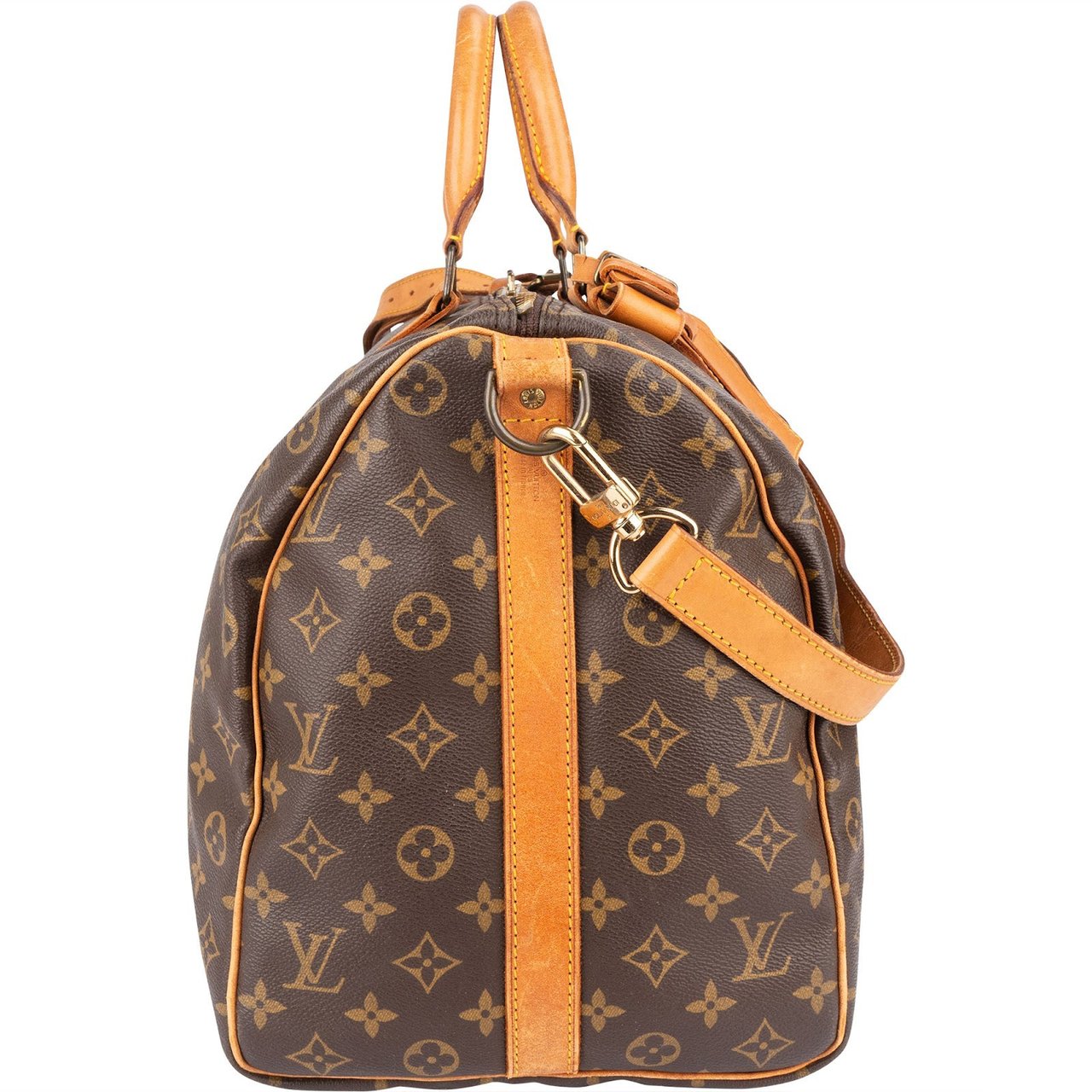 Louis Vuitton Louis Vuitton Monogram Canvas Keepall 50 Bandoulière Travel Bag Bruin
