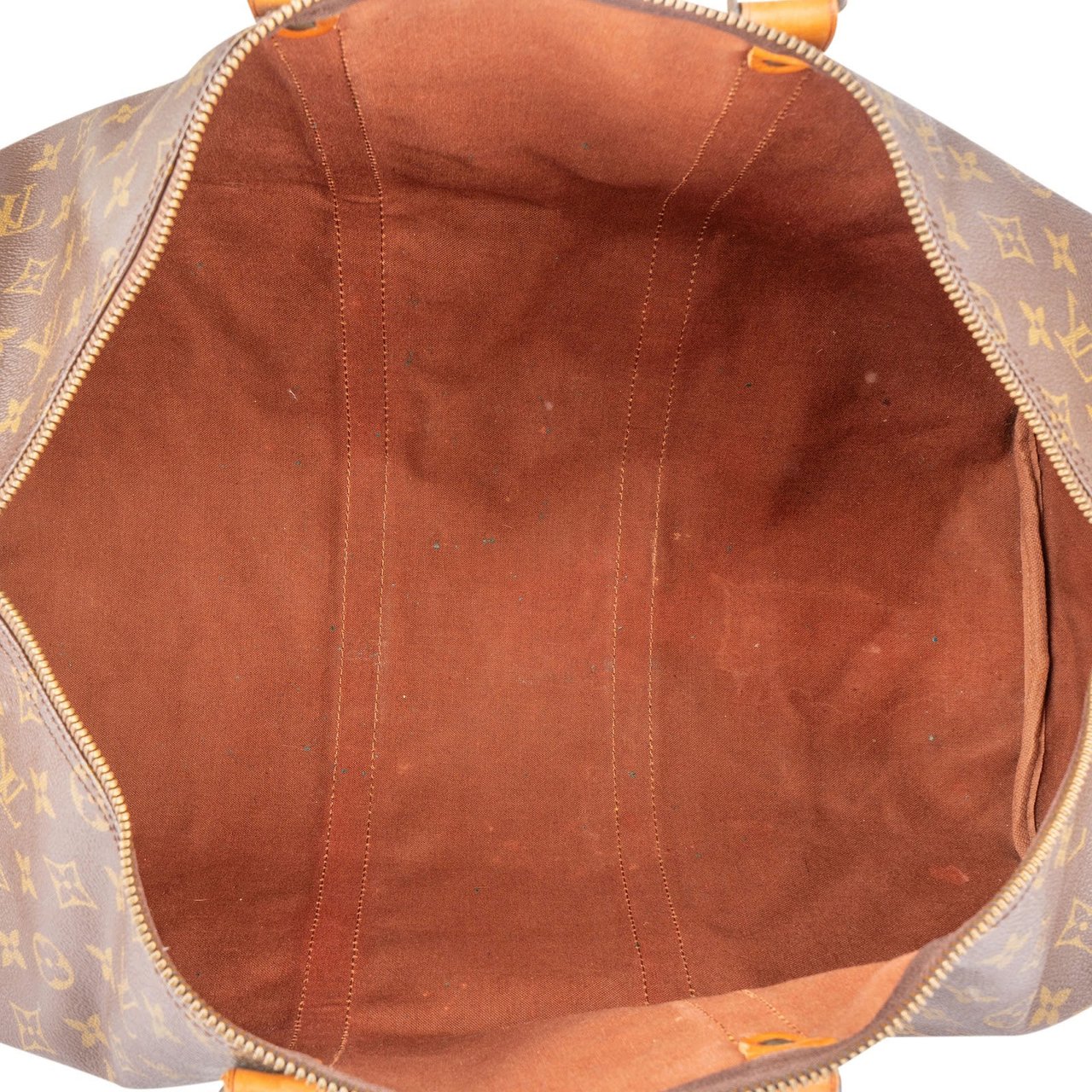 Louis Vuitton Louis Vuitton Monogram Canvas Keepall 50 Travel Bag Bruin