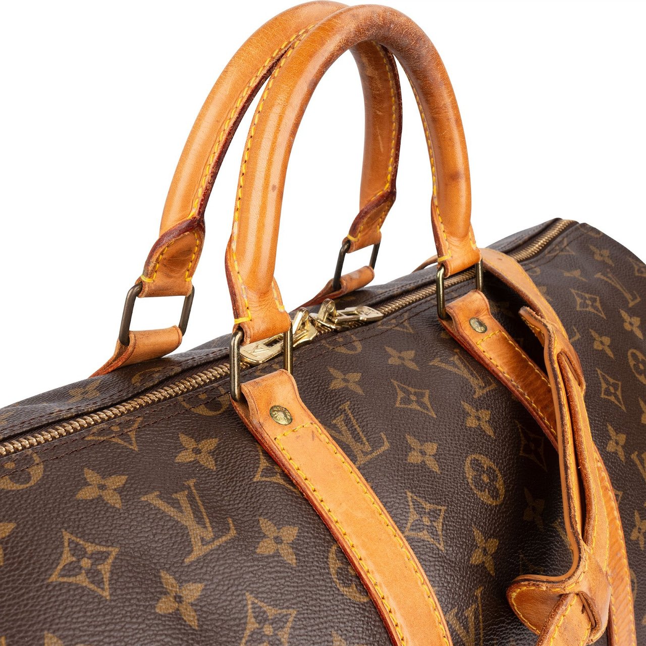 Louis Vuitton Louis Vuitton Monogram Canvas Keepall 50 Bandoulière Travel Bag Bruin