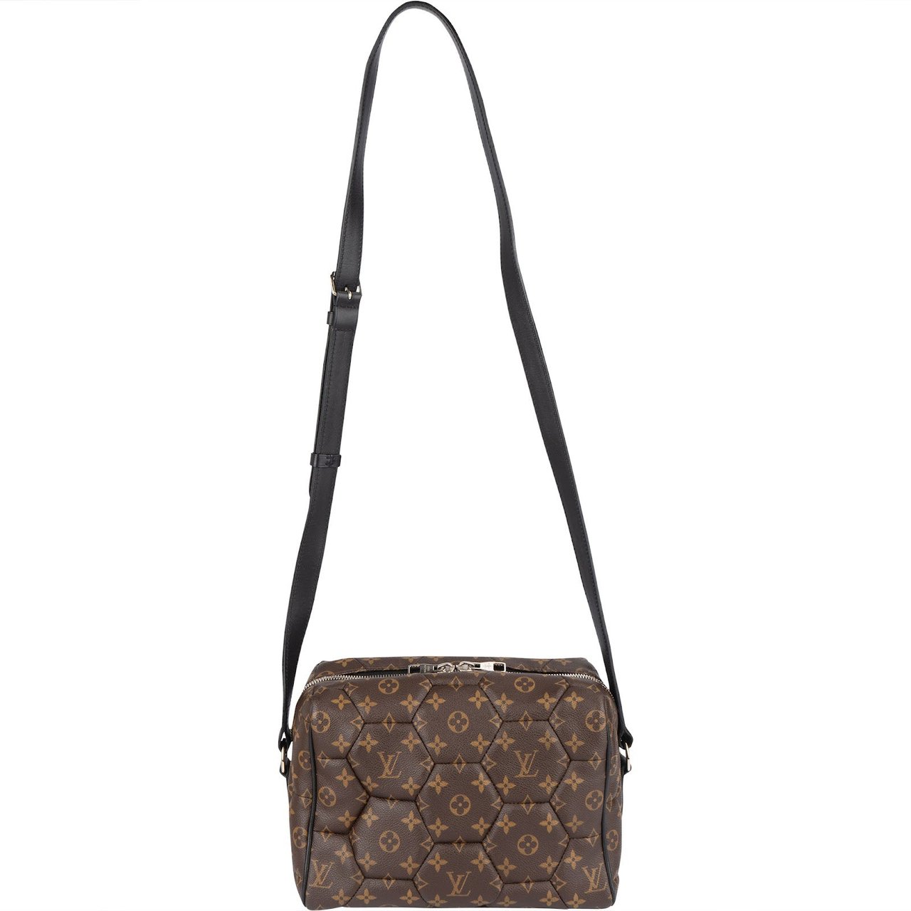 Louis Vuitton Louis Vuitton Monogram Macassar Hexagon Neo Trocadero Crossbody Bag Bruin