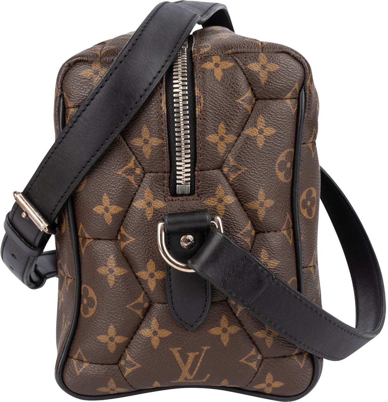 Louis Vuitton Monogram Macassar Hexagon Neo Trocadero Crossbody Bag Bruin