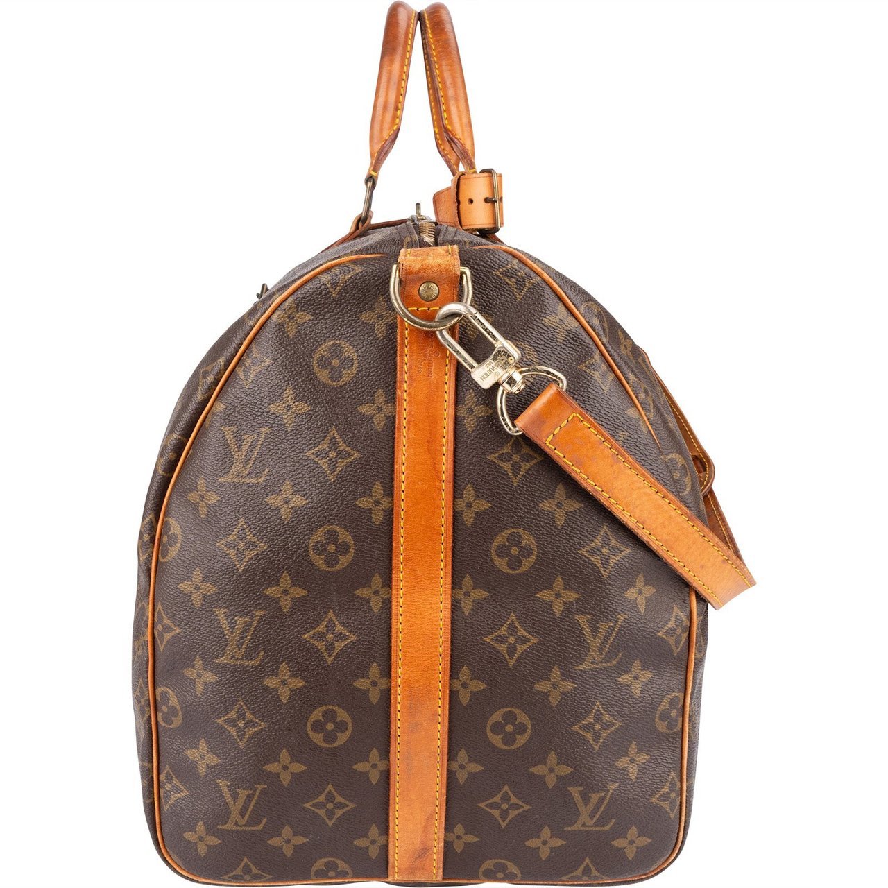 Louis Vuitton Louis Vuitton Monogram Canvas Keepall 55 Bandoulière Travel Bag Bruin