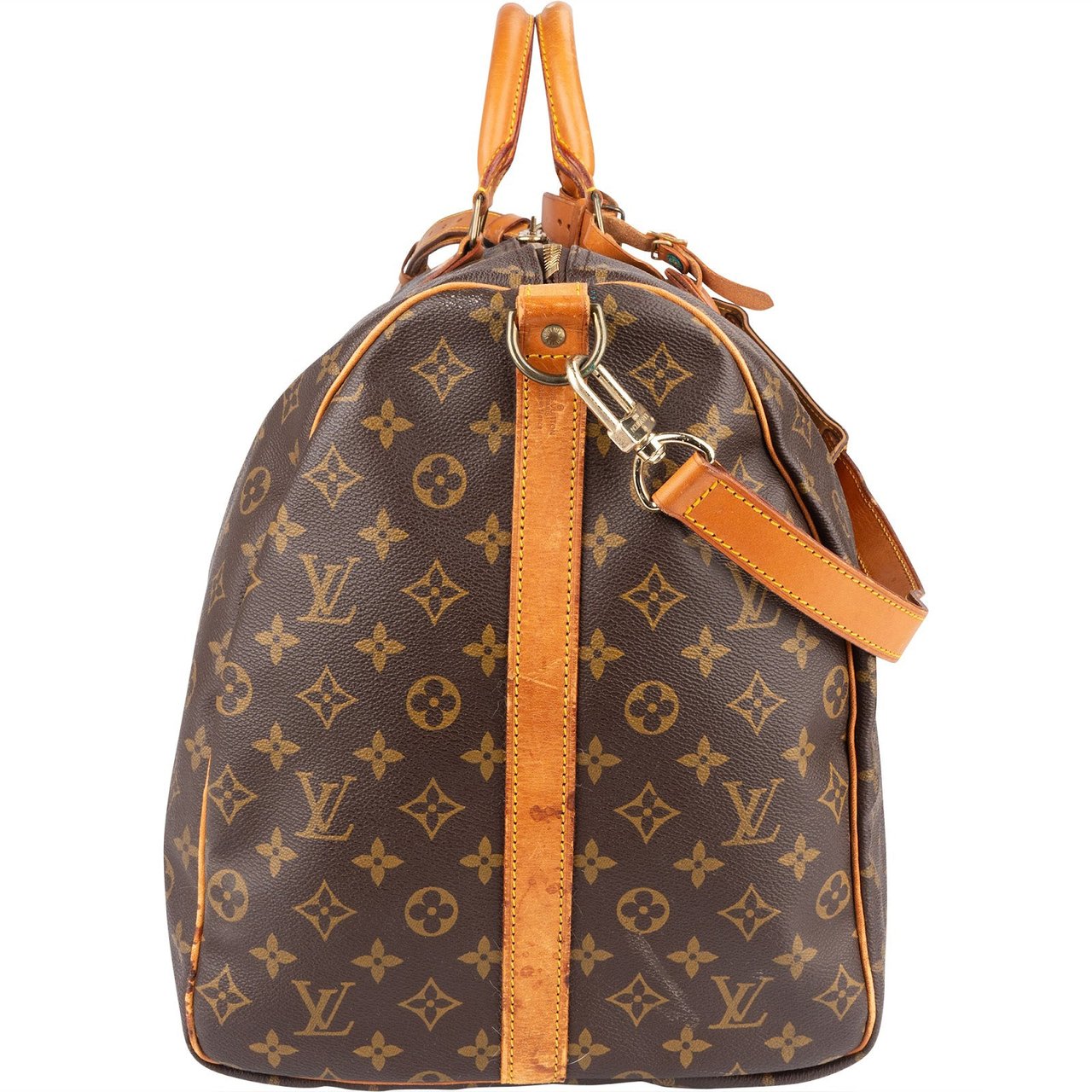 Louis Vuitton Louis Vuitton Monogram Canvas Keepall 60 Bandoulière Travel Bag Bruin