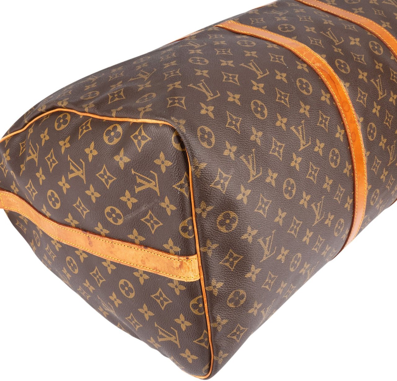 Louis Vuitton Louis Vuitton Monogram Canvas Keepall 60 Bandoulière Travel Bag Bruin