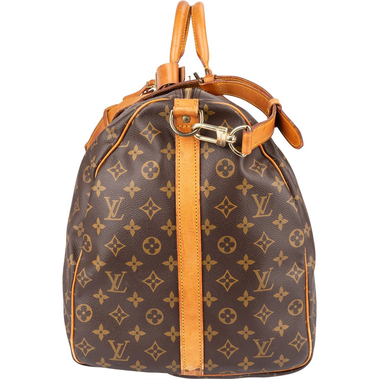 Louis Vuitton Louis Vuitton Monogram Canvas Keepall 60 Bandoulière Travel Bag Bruin