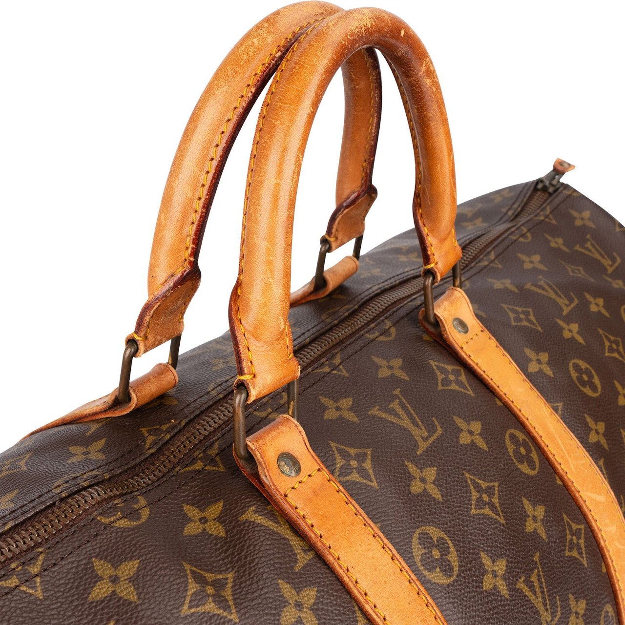 Louis Vuitton Louis Vuitton Monogram Canvas Keepall 55 Travel Bag Bruin